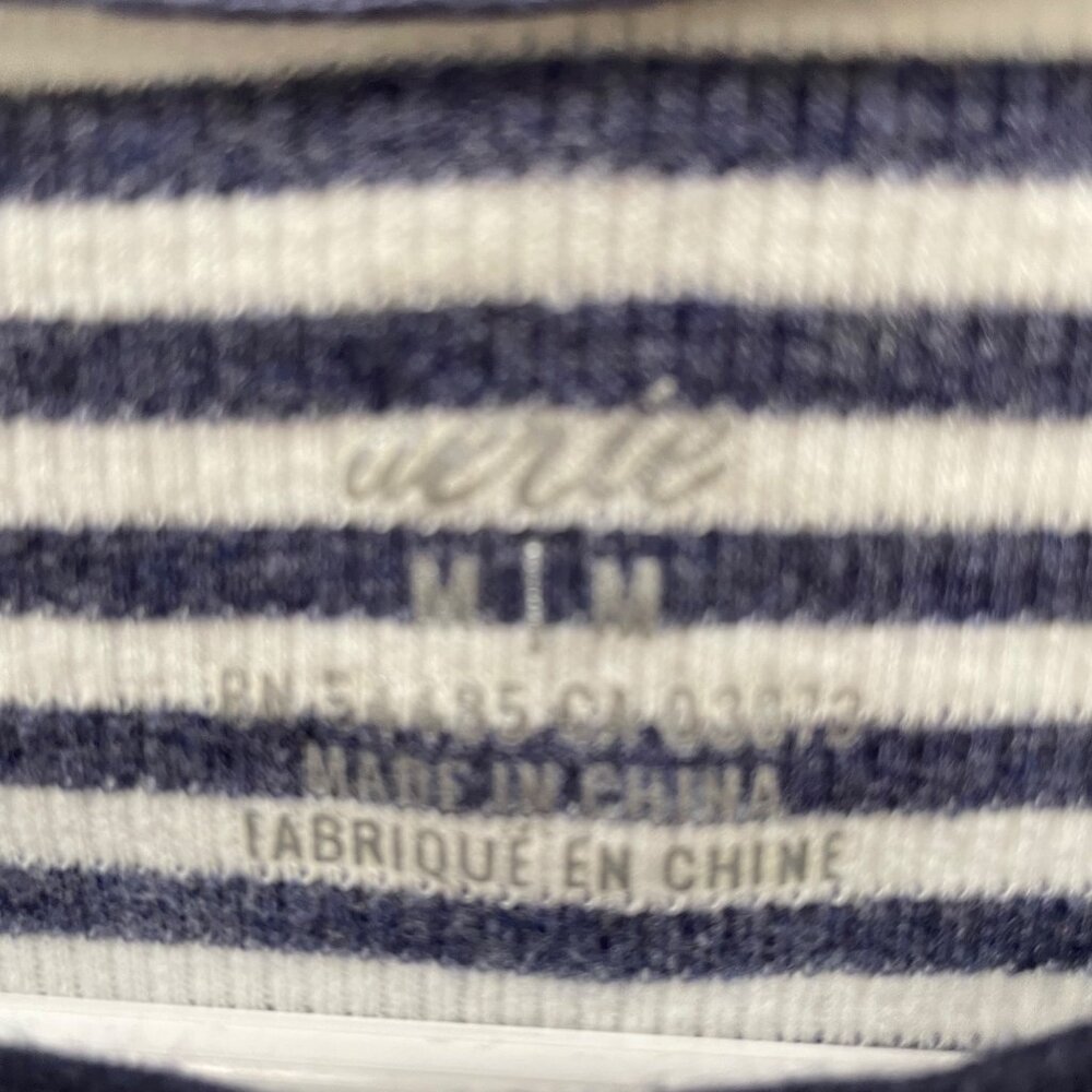 Aerie Women's Striped Long-Sleeve T-Shirt Medium Nautical Casual Comfy Summer - Picture 11 of 11
